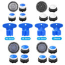 28 pcs faucet cache aerators with 5 pcs faucet aerator key cache aerators replacement inserts for sink m16.5 18.5 21.5 24 mm for bathroom or kitchen