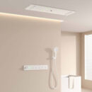 bathroom black shower head rain waterfall shower set 36*12 inch constant temperature smart shower mixer setalg104