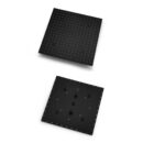 high quality embedded ceiling led matte black shower mixer rain spray 304 sus constant temperature 500*500mm bathroom shower set alg105