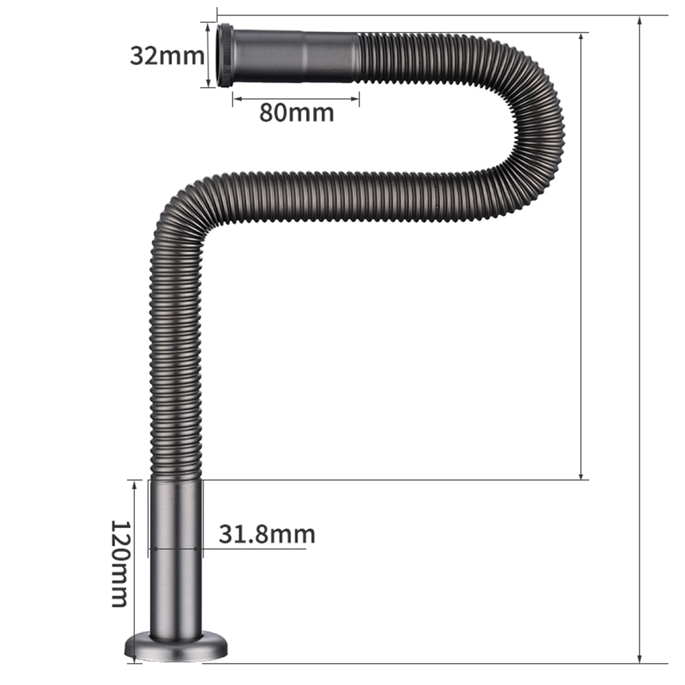 Telescopic downpipe (gray)