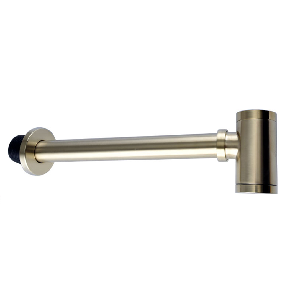 Brushed gold single wall row