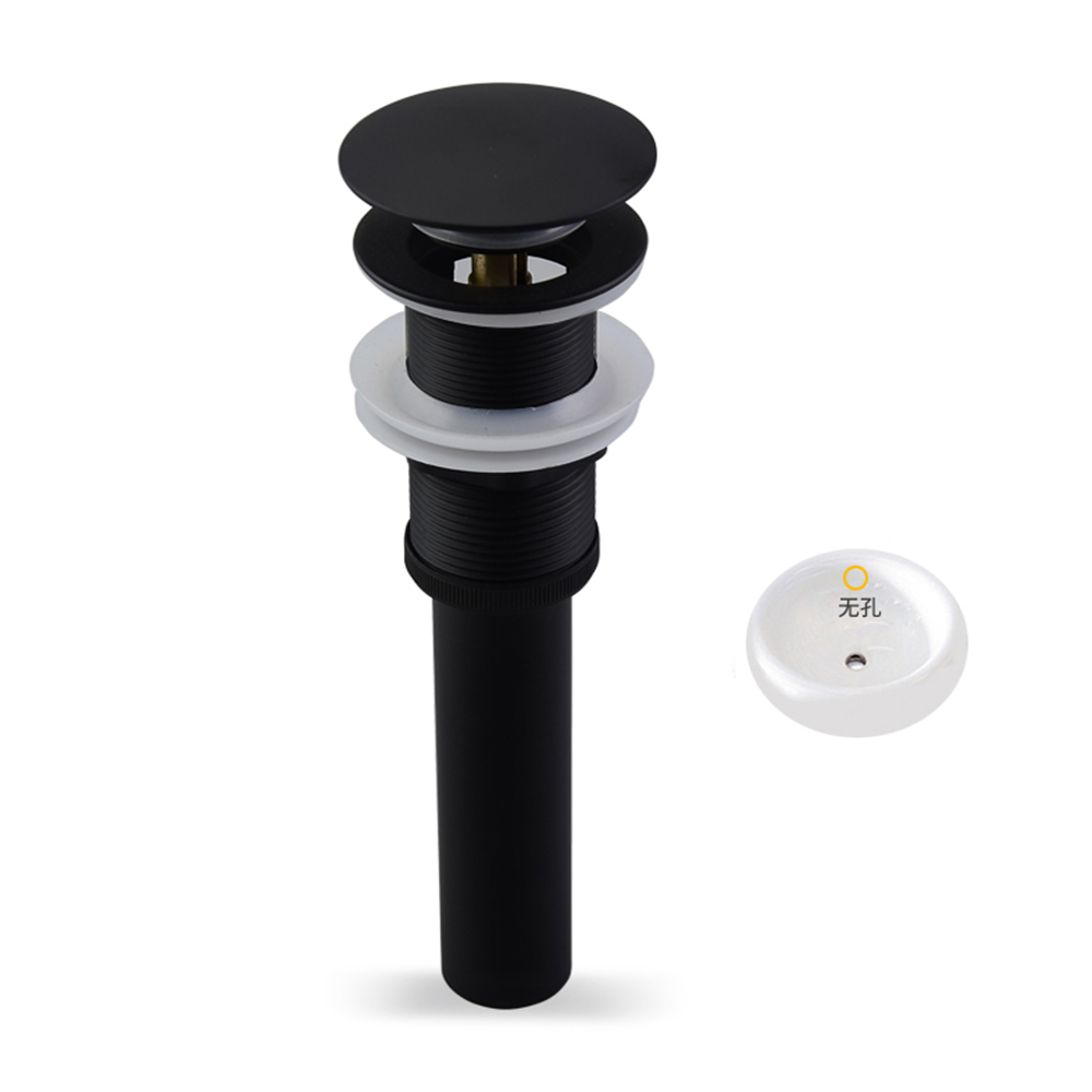 Matte black large bullet without holes