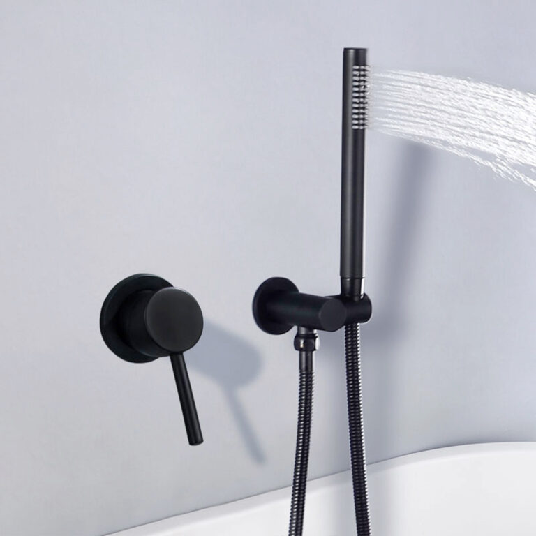 concealed brass household in wall hot and cold water hotel homestay simple shower set al2009