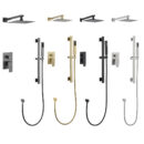304 stainless steel concealed wall mounted hot and cold handheld shower pressurized top spray large shower faucet setal2601