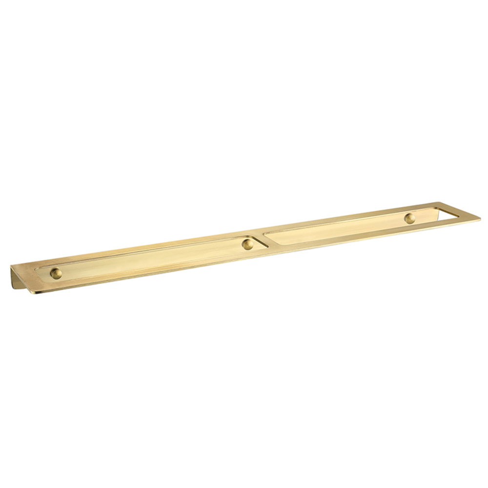 Brushed gold single pole