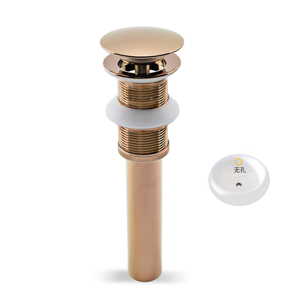 Rose gold large bullet without holes