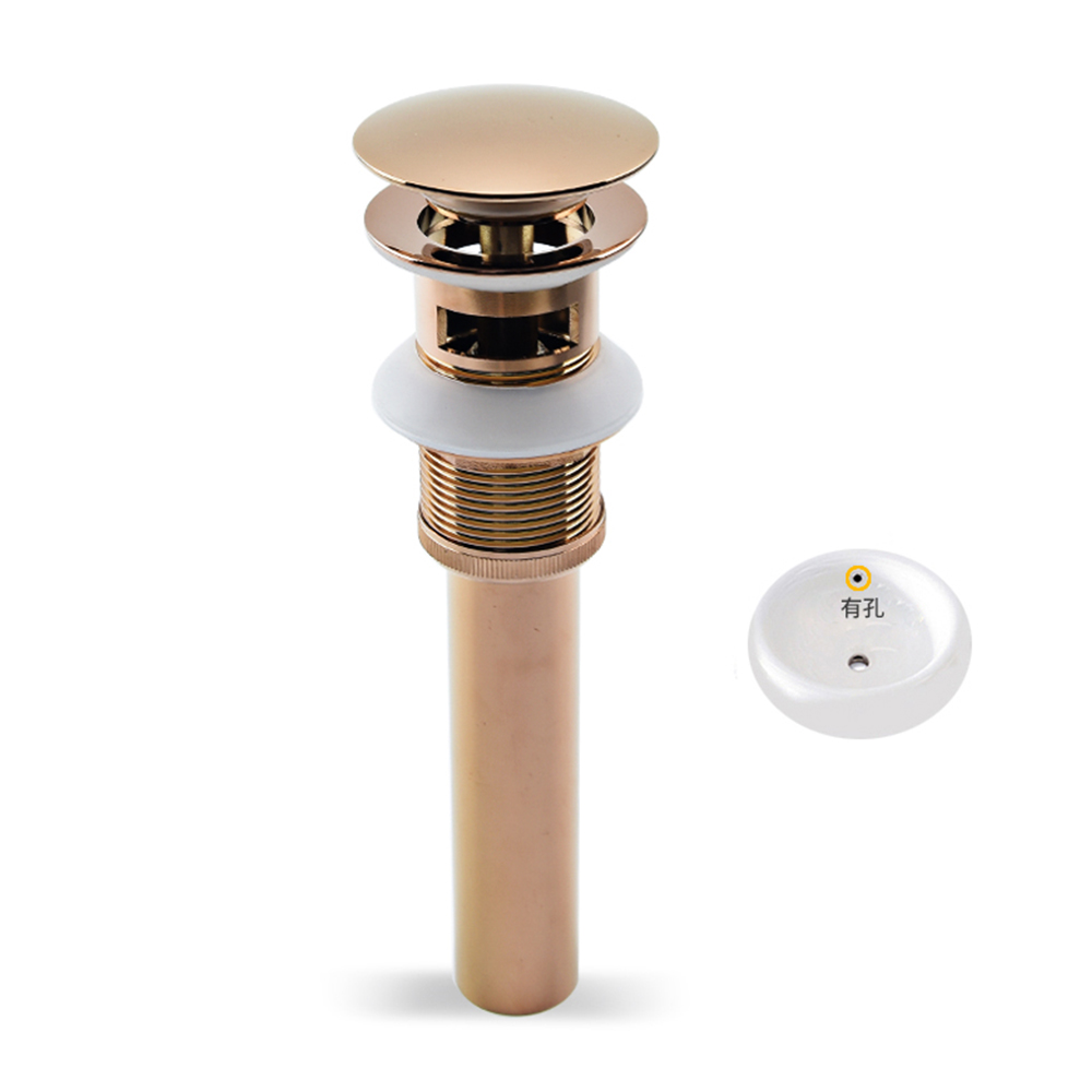 Rose gold large bullet with holes