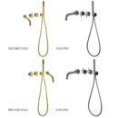 in wall hot and cold bathtub faucet concealed cylinder side hotel bathroom shower set al2312