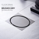 all copper gun gray square toilet toilet sewer bathroom drain invisible deodorant floor drain dl2201