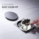 all copper gun gray square toilet toilet sewer bathroom drain invisible deodorant floor drain dl2201