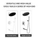 all copper concealed shower set, hotel bathroom, toilet, built in bathroom, black shower, al2315