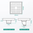 brass black anti blocking and deodorant household sewer toilet toilet universal gun ash invisible floor drain dl2205