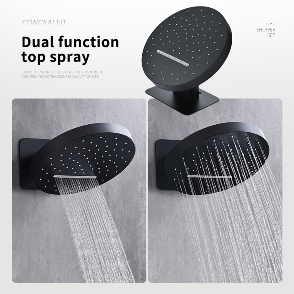 In-wall intelligent constant temperature concealed shower set brass ...