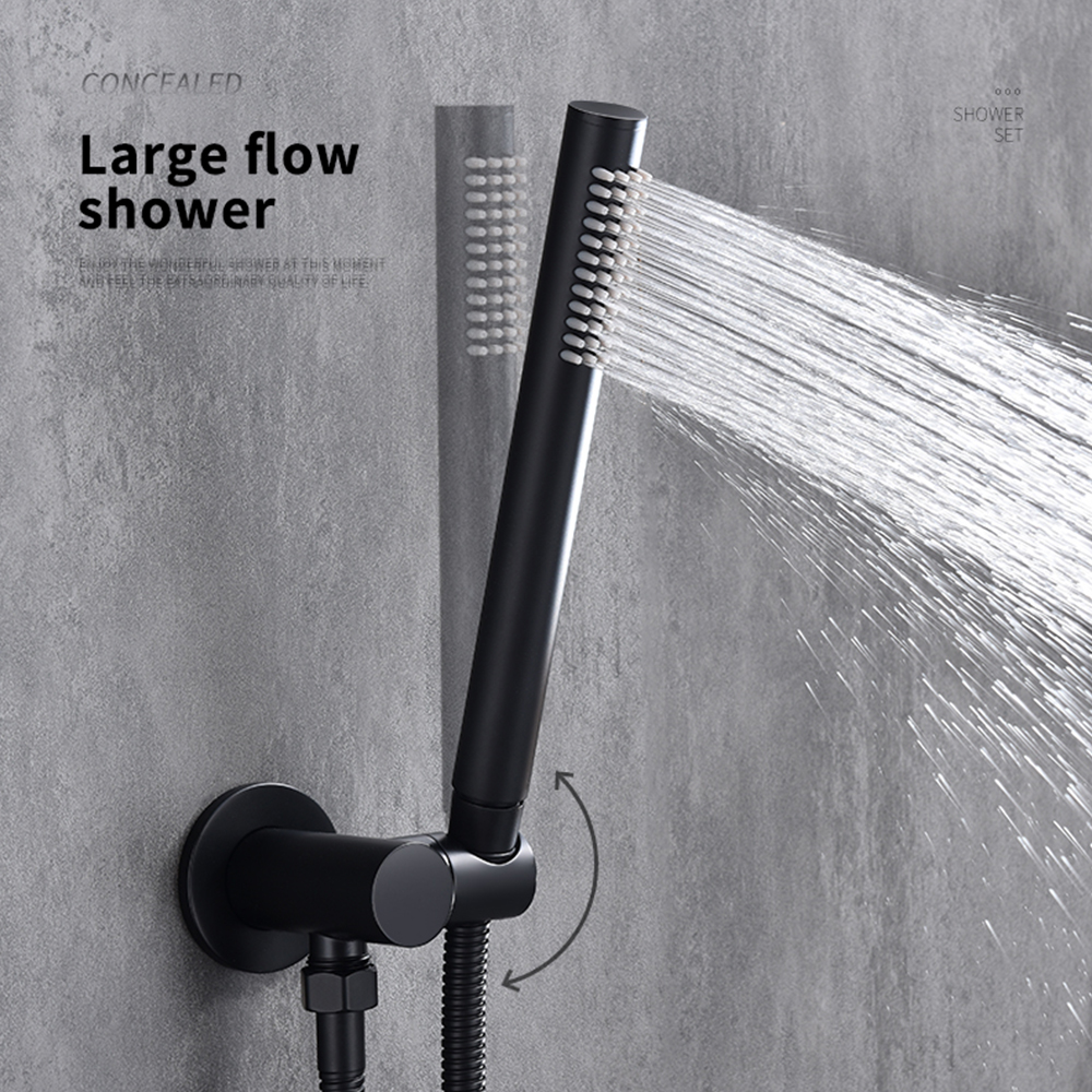 In-wall intelligent constant temperature concealed shower set brass ...