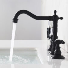 Brass villa split basin washbasin hot and cold dual control antique household Nordic hotel faucet MT2350