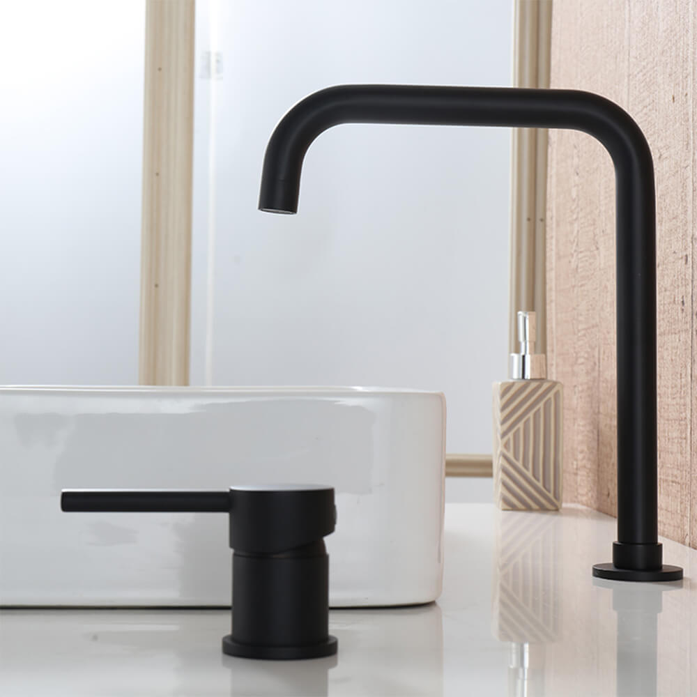 Bathroom household copper Nordic light luxury split washbasin basin bath room hot and cold splash-proof faucet MT2351