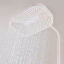 cream wind shower household shower set white rain shower bathroom shower wall mounted digital display shower lm2401