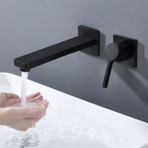 Brass embedded concealed washbasin faucet bathroom toilet hot and cold dual-control basin faucet AM2505