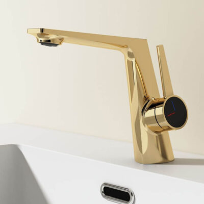 golden copper hot and cold washbasin faucet bathroom vanity hotel sink faucet mt2520