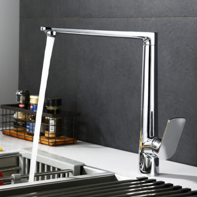 nordic style brass black household kitchen faucet hot and cold water rotatable kitchen sink faucet ct2001