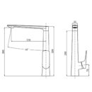 nordic style brass black household kitchen faucet hot and cold water rotatable kitchen sink faucet ct2001