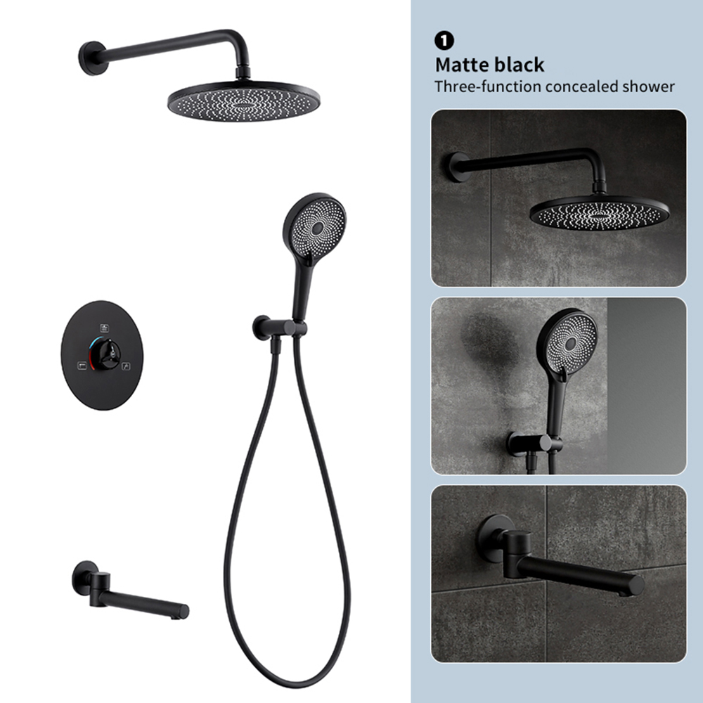 Round black