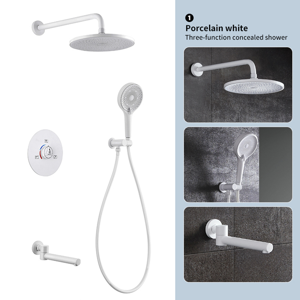 Round white
