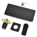 european style copper black embedded wall waterfall concealed hotel household hot and cold washbasin faucet am1027