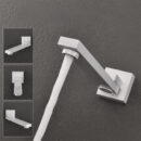 all copper hot melt concealed shower set gun ash embedded hot and cold mixing valve bathroom shower al2314b