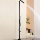 outdoor stainless steel shower column villa courtyard pool side vertical faucet hot and cold shower column shower set hw2501