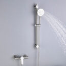brushed stainless steel shower set, bathing shower head with lifting rod, portable shower set zy1005
