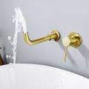 brass concealed faucet hotel bathroom hot and cold water embedded basin faucet am1002