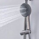 cream wind shower household shower set white rain shower bathroom shower wall mounted digital display shower lm2401