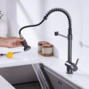 gray spring faucet household sink sink hot and cold faucet kitchen sink cf2404