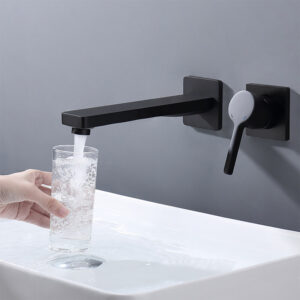 Brass embedded concealed washbasin faucet bathroom toilet hot and cold dual-control basin faucet AM2505