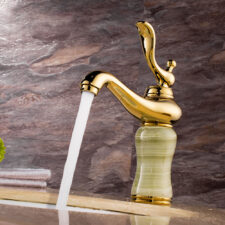 European-style bathroom antique washbasin faucet brass hotel villa hot and cold dual-control basin single hole MT2347