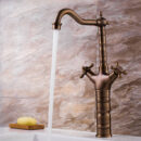 european style brass antique basin villa hotel household hot and cold dual control washbasin wash basin faucet mt2345