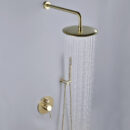 black in wall brass concealed shower set embedded buried wall hot melt bath set al1053