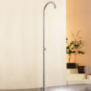 outdoor stainless steel shower column villa courtyard pool side vertical faucet hot and cold shower column shower set hw2501