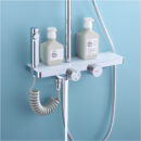 household shower set bathroom hot and cold water faucet wall mounted fine copper shower with spray gun lm2510