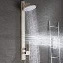 light luxury brass big top spray shower set household bathroom hot and cold spa waist spray shower set lm2520
