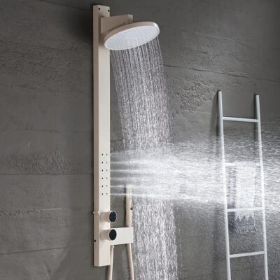 light luxury brass big top spray shower set household bathroom hot and cold spa waist spray shower set lm2520