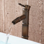 Brass antique basin faucet hotel villa household washbasin hot and cold single hole retro faucet MT2346