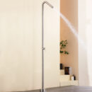 outdoor stainless steel shower column villa courtyard pool side vertical faucet hot and cold shower column shower set hw2501