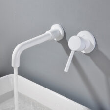 Brass concealed faucet hotel bathroom hot and cold water embedded basin faucet AM1002