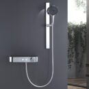 household button shower set bathroom toilet shower shower head hot and cold storage mixing valve rain gq2402