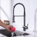 gray spring faucet household sink sink hot and cold faucet kitchen sink cf2404