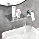 brass concealed waterfall faucet hot and cold household bathroom washbasin sink basin faucet am1026