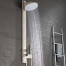 light luxury brass big top spray shower set household bathroom hot and cold spa waist spray shower set lm2520