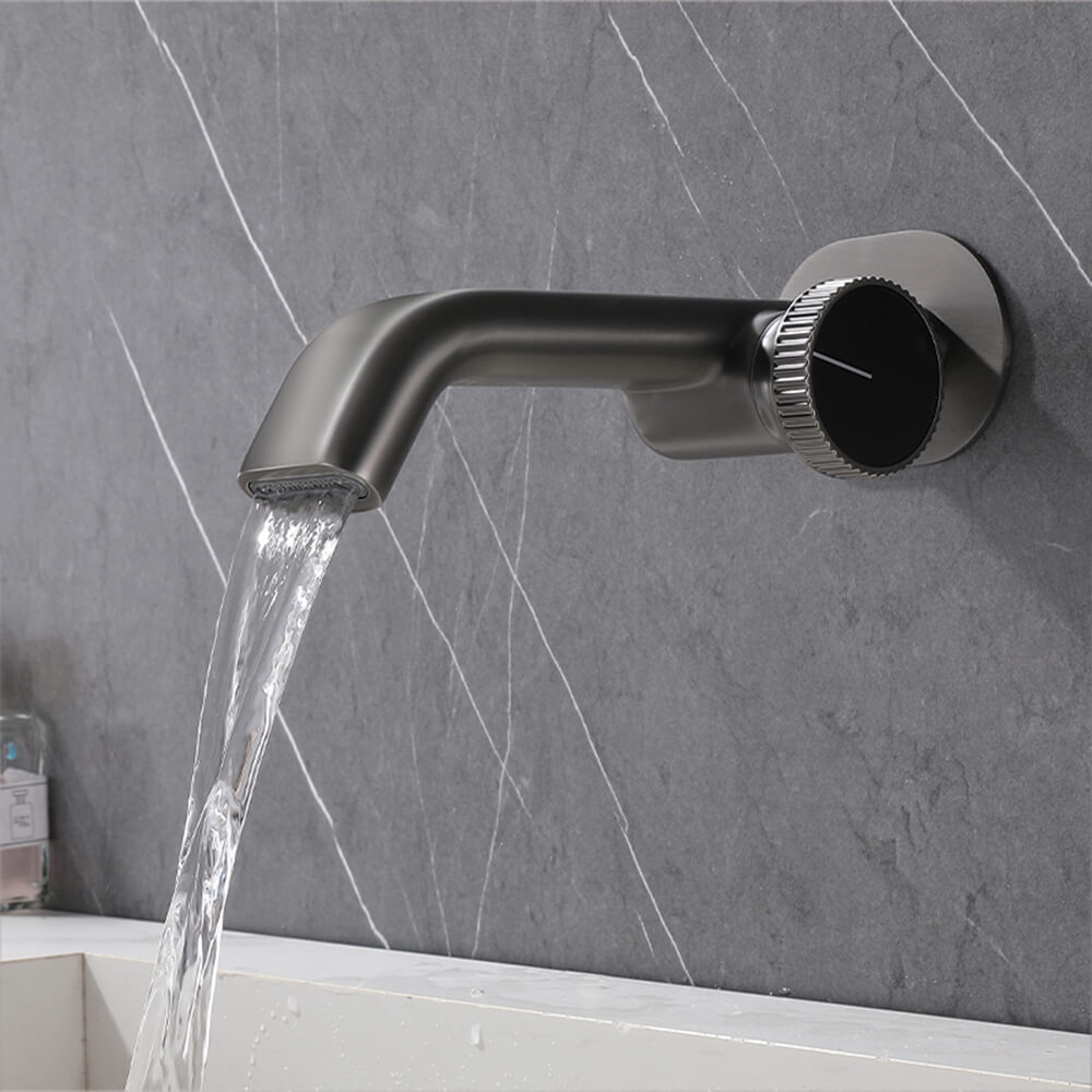 Hot and cold concealed basin faucet wash basin embedded copper basin hotel apartment faucet AM2407